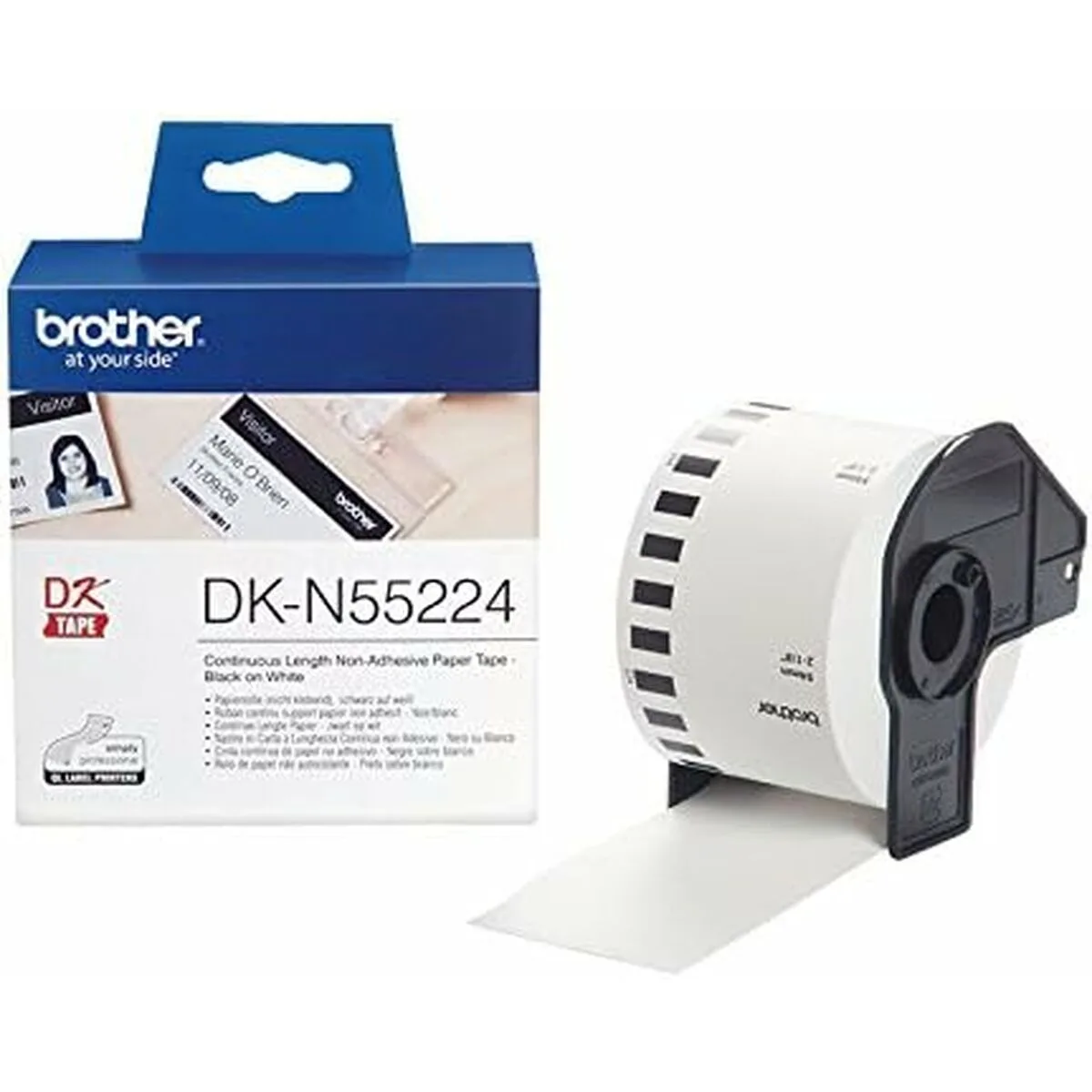 Bande continue de papier thermique brother dk n55224 54 x 30 48 mm blanc noir blanc m050292654. Diaytar opère une veille constante pour vous offrir l'élite des produits généraux, électroniques et maison.