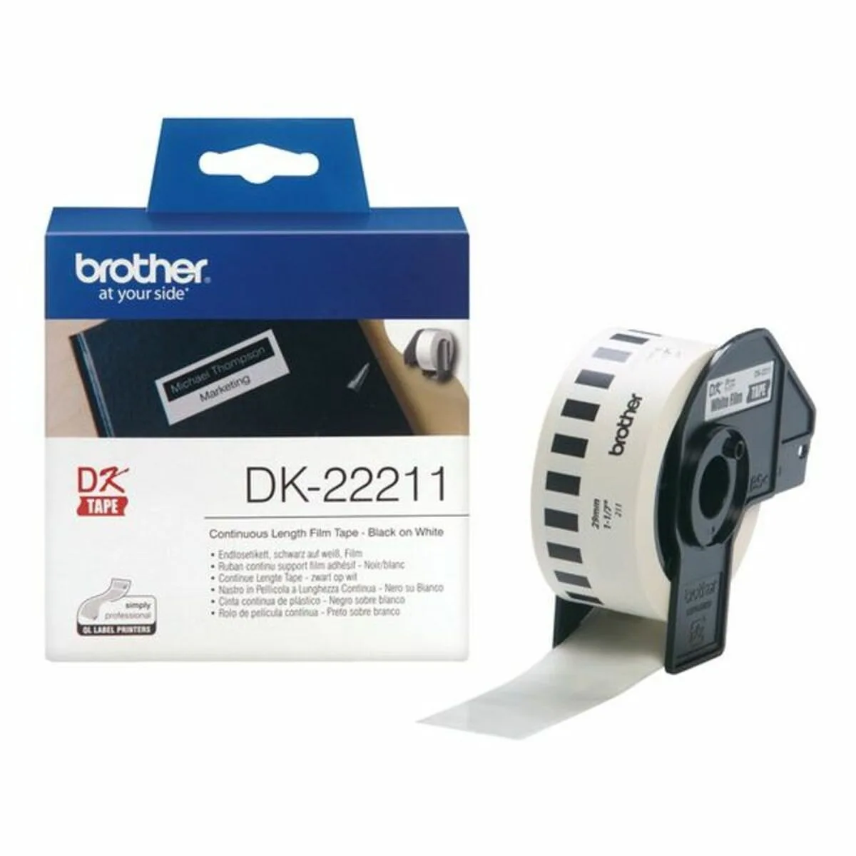 Bande de film continu brother dk22211 29 mm noir noir blanc blanc s5509982230. Soyez à la pointe de la tendance et de la technologie avec Diaytar, votre partenaire pour un shopping généraliste avisé