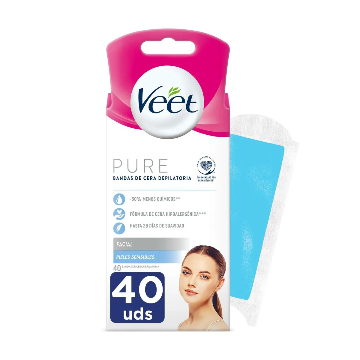 Bandes epilatoire faciales veet bandas de cera pure peau sensible 40 unites s0510945636. Transformez votre intérieur avec les produits déco Diaytar !