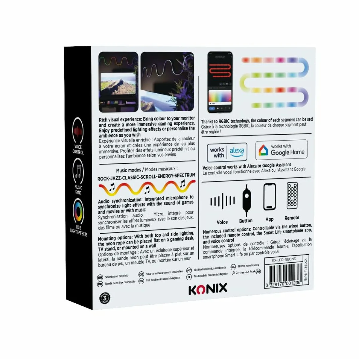 Bandes led konix smart 3 m multicouleur s046293647. Diaytar, une vision du shopping en ligne où chaque catégorie de produits, de la high-tech au généraliste, est traitée avec excellence