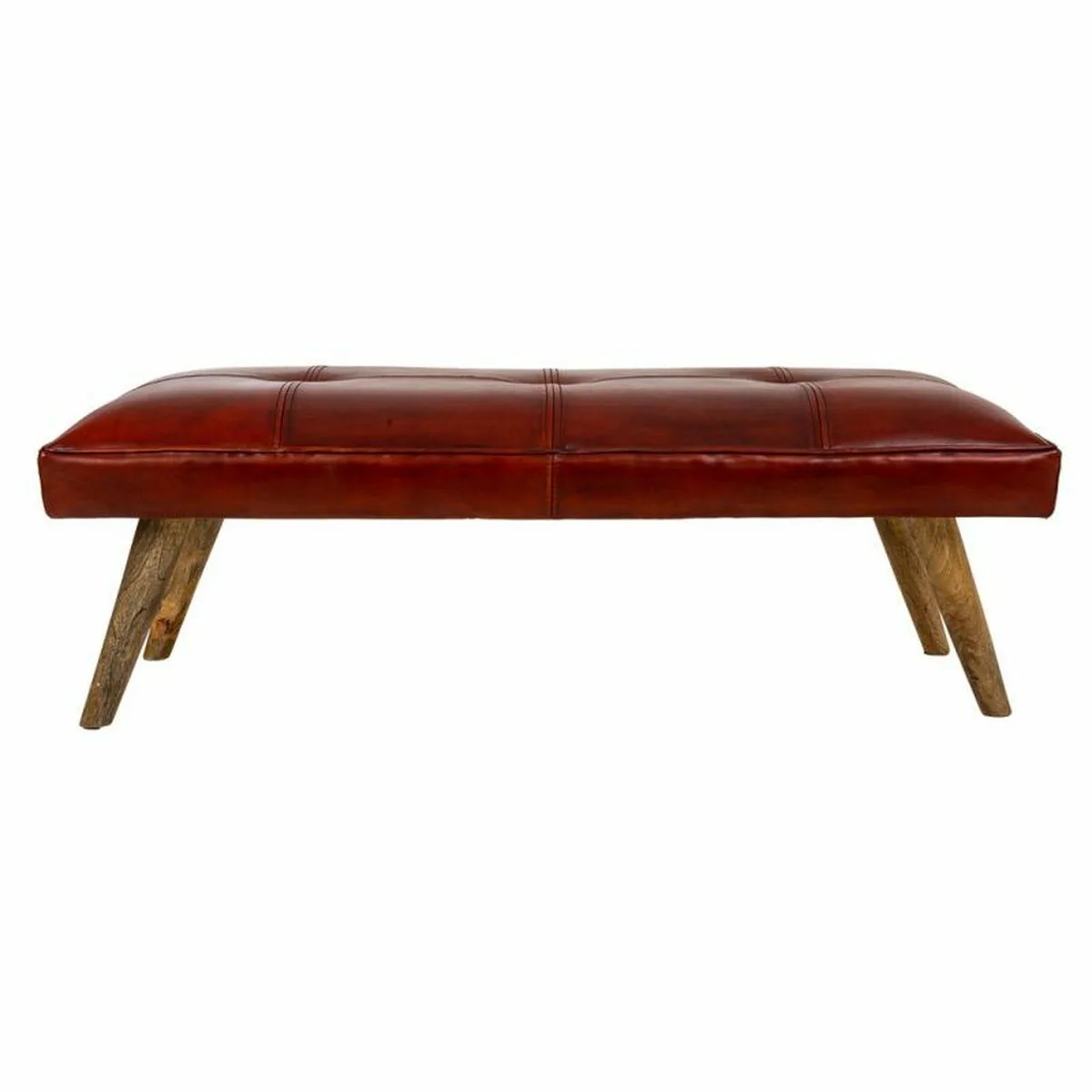 Banquette alexandra house living rouge cuir bois de manguier 53 x 38 x 115 cm d163119437. Diaytar : Votre guide shopping pour une sélection exigeante de produits tendance, technologiques et domestiques