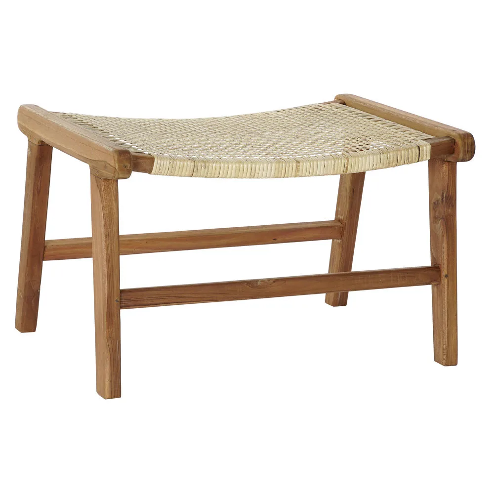 Banquette dkd home decor 65 x 47 x 40 cm naturel teck plastique multicouleur marron clair s301596711. L'ADN de Diaytar : un mélange éclectique et raffiné de produits qui parle aussi bien aux geeks qu'aux esthètes