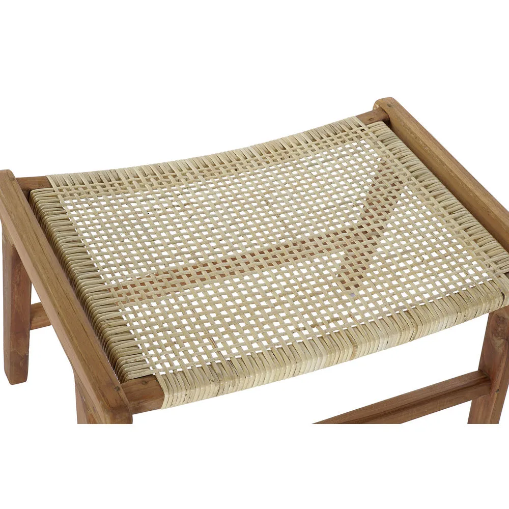Banquette dkd home decor 65 x 47 x 40 cm naturel teck plastique multicouleur marron clair s301596725. Notre mission chez Diaytar : démocratiser l'accès aux produits extraordinaires, sans rogner sur le design ou la qualité.