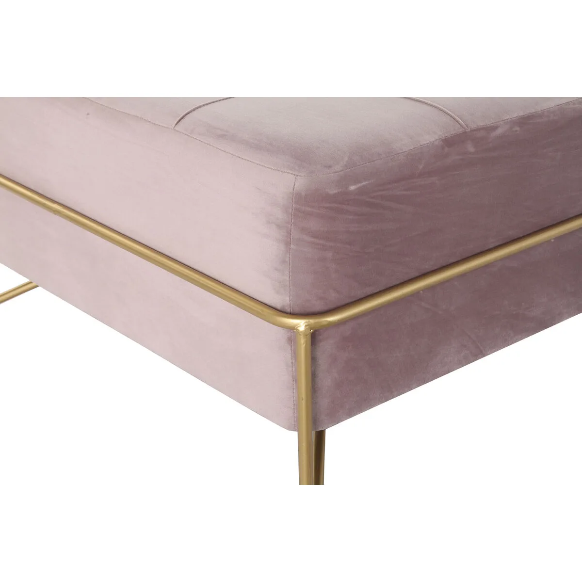 Banquette dkd home decor mousse rose dore metal polyester velours bois mdf 80 x 80 x 42 cm s302329963. L'ambition de Diaytar : devenir votre boutique en ligne de référence pour tous les produits qui améliorent votre vie