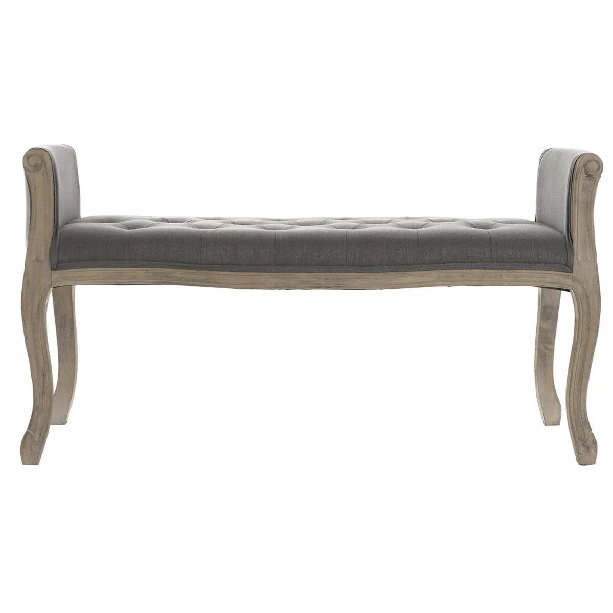 Banquette dkd home decor naturel gris fonce bois d hevea toile 109 x 44 5 x 60 cm s302227532. Diaytar Fashion : Soyez à la pointe de la mode avec nos collections exclusives.