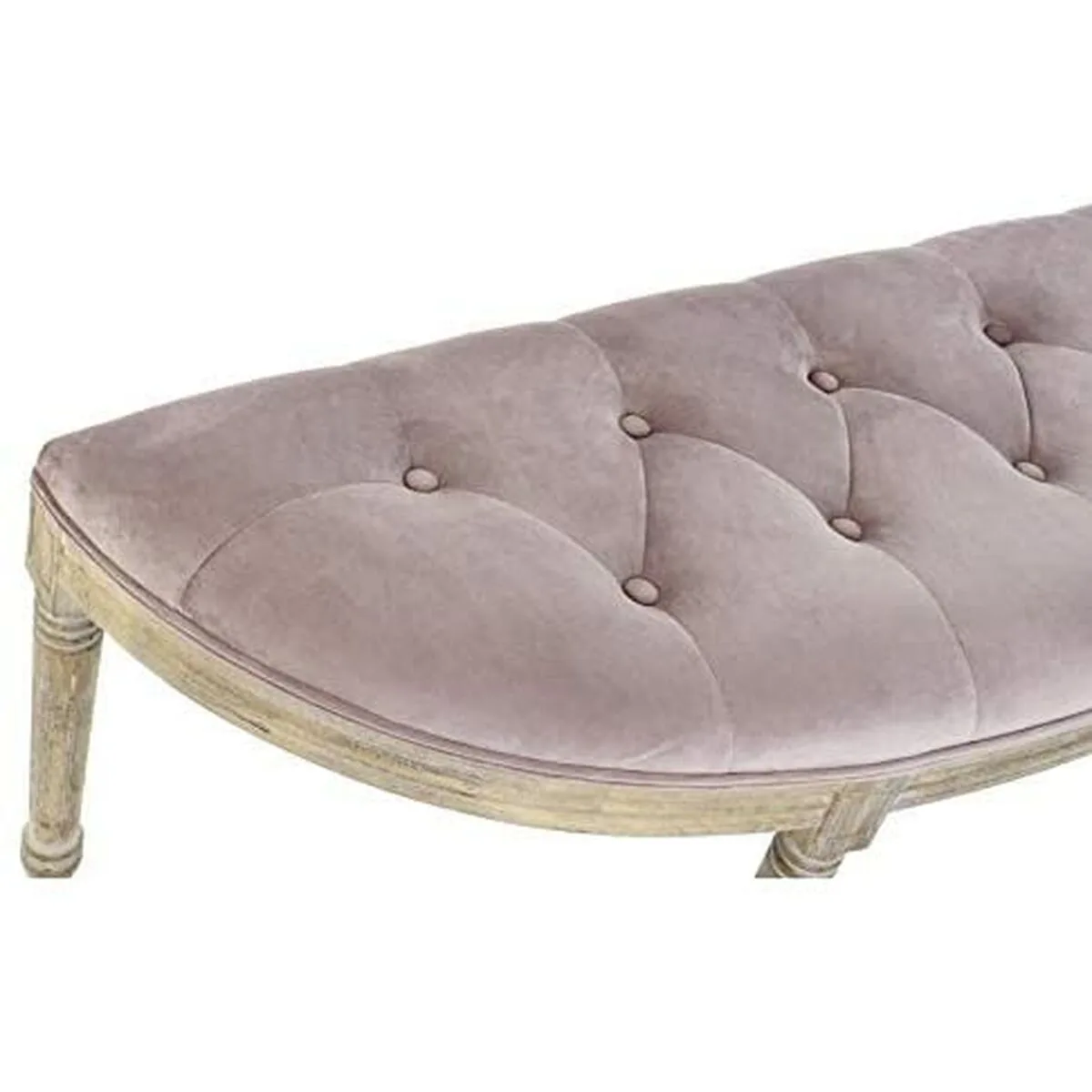 Banquette dkd home decor naturel rose polyester velours bois d hevea 125 x 43 x 48 cm s303251416. Notre équipe Diaytar parcourt le globe pour vous dénicher les produits généraux et électroniques les plus prometteurs