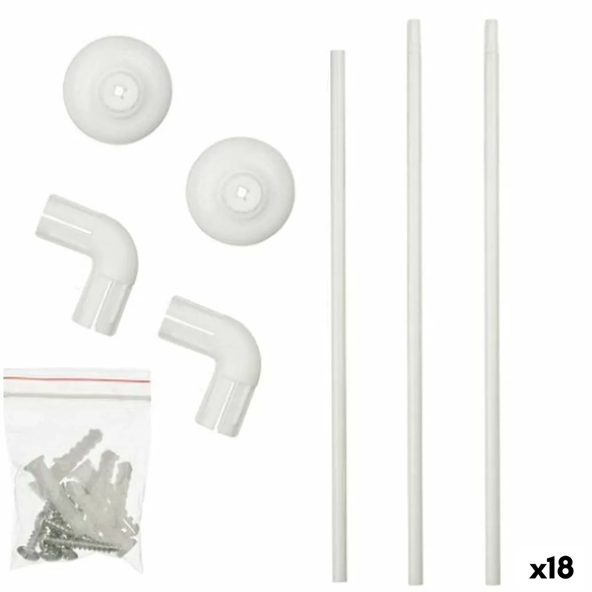 Barre de douche berilo b0769 blanc aluminium 90 x 90 cm rideau de douche 18 unites s362982476. Tendance, confort et qualité : la trilogie gagnante de Diaytar Mode.