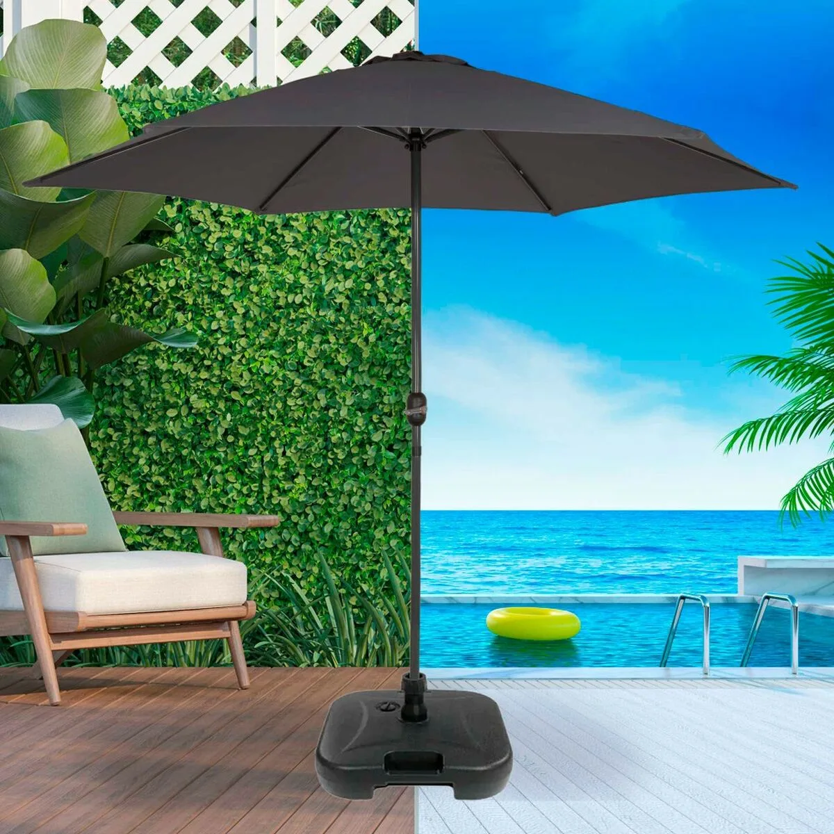 Base pour parapluie aktive 44 5 x 12 5 x 44 5 cm noir plastique s890123046. Chez Diaytar, chaque visite est l'occasion de découvrir un nouveau produit génial, qu'il soit électronique ou domestique