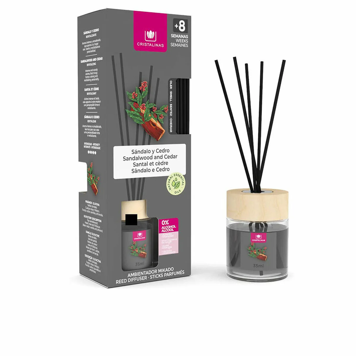 Batonnets parfumes cristalinas sandalo cedro 35 ml s0512441744. Nous avons rêvé Diaytar pour vous. Une plateforme où chaque clic est une promesse de découverte et de satisfaction.