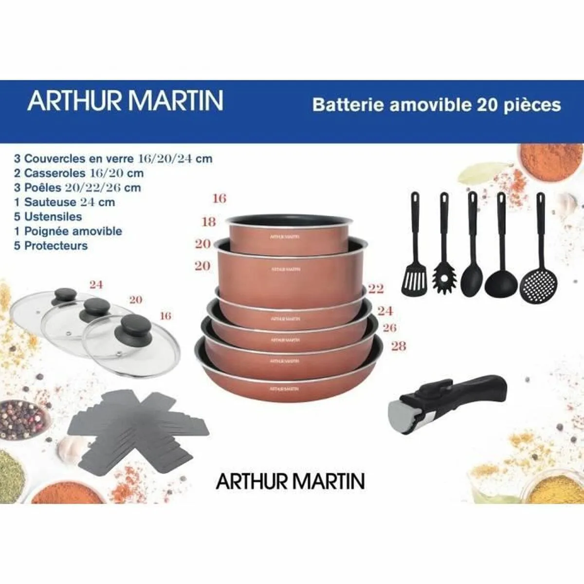 Batterie de cuisine arthur martin 20 pieces s718495835. Diaytar, le compagnon des esprits créatifs et exigeants en quête de produits généraux hors des sentiers battus