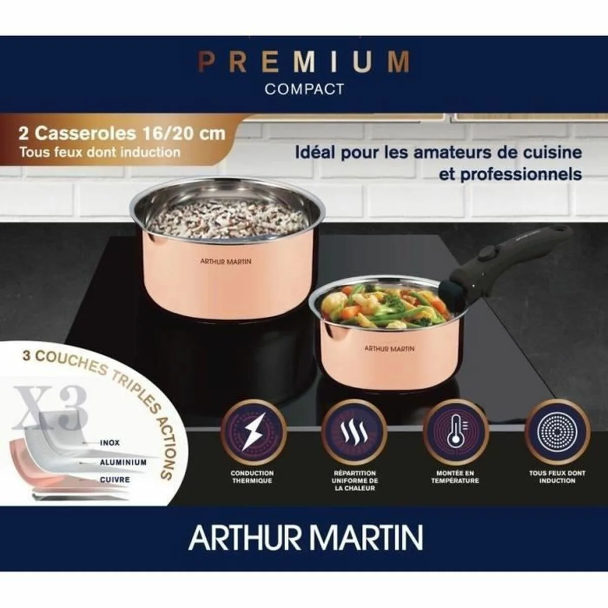 Batterie de cuisine arthur martin am720gt s7100296417. Diaytar, c'est l'évidence que quand on aime les produits, on ne compte pas. On les collectionne. À vous de jouer.