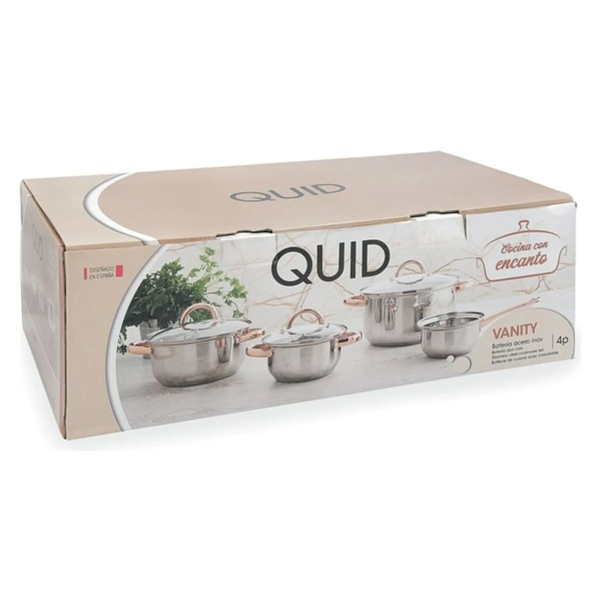 Batterie de cuisine quid vanity acier inoxydable 4 pieces s270141552. Tendance, confort et qualité : la trilogie gagnante de Diaytar Mode.