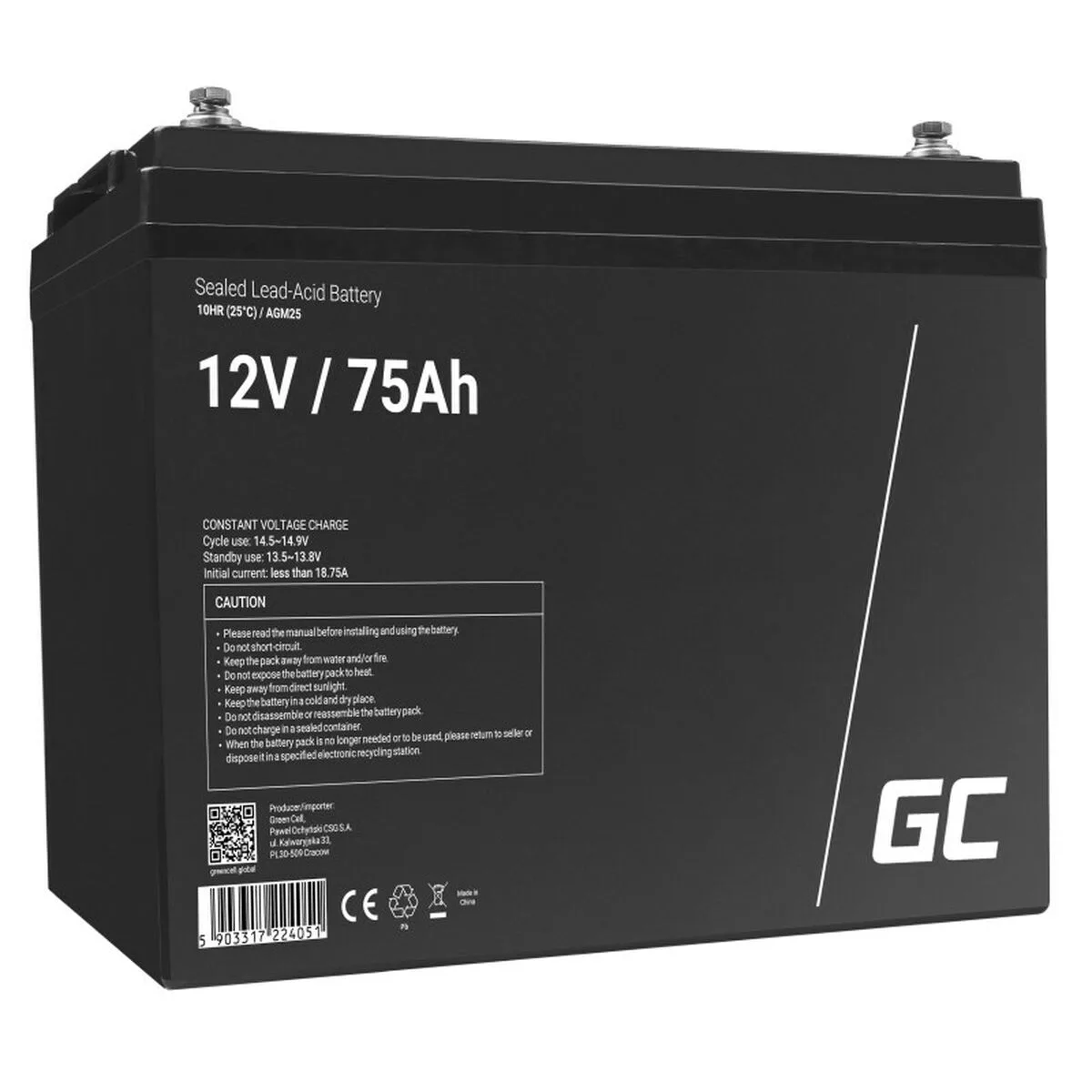 Batterie pour systeme d alimentation sans interruption green cell agm25 75 ah 12 v s919484148. Diaytar est le résultat de milliers d'heures de recherche et développement pour vous offrir une offre généraliste d'exception.