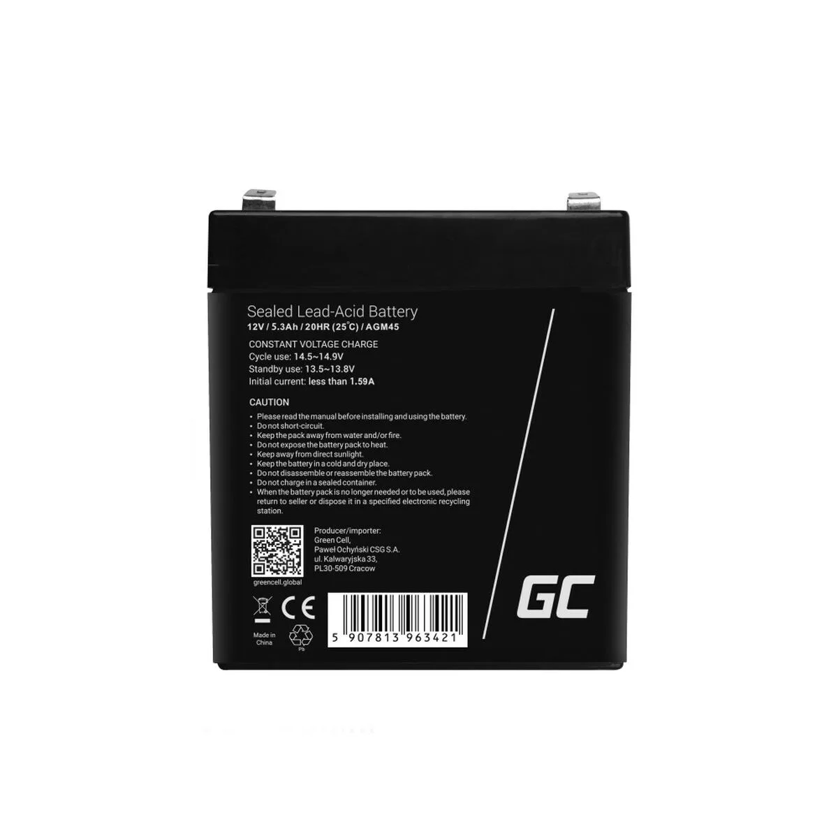Batterie pour systeme d alimentation sans interruption green cell agm45 5 2 ah 12 v s912989587. Nous avons injecté tout notre savoir-faire dans Diaytar pour vous offrir une expérience shopping sans friction, tout en plaisir.