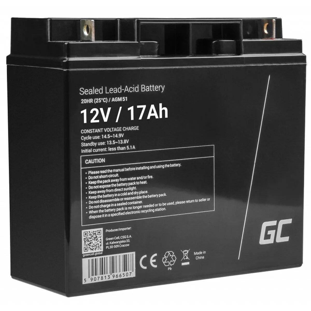 Batterie pour systeme d alimentation sans interruption green cell agm51 12 v s9110305440. Notre mantra chez Diaytar : un produit, un sourire. Nous mesurons notre succès à votre satisfaction instantanée.
