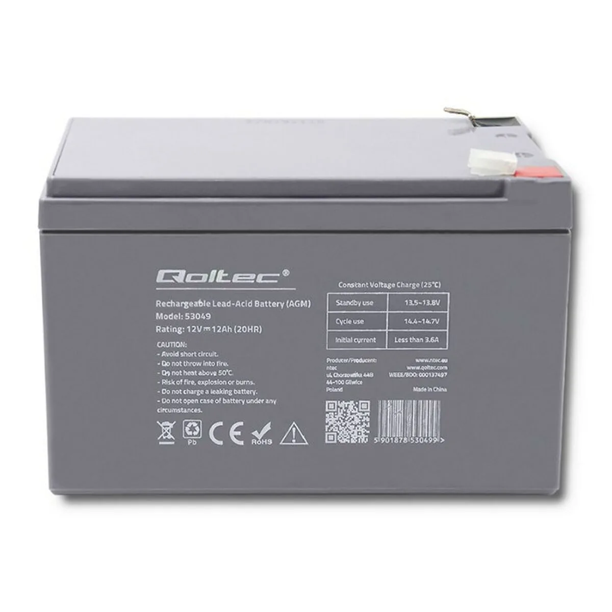 Batterie pour systeme d alimentation sans interruption qoltec 53049 12 ah 12 v s912995848. Notre mission chez Diaytar : démocratiser l'accès aux produits extraordinaires, sans rogner sur le design ou la qualité.