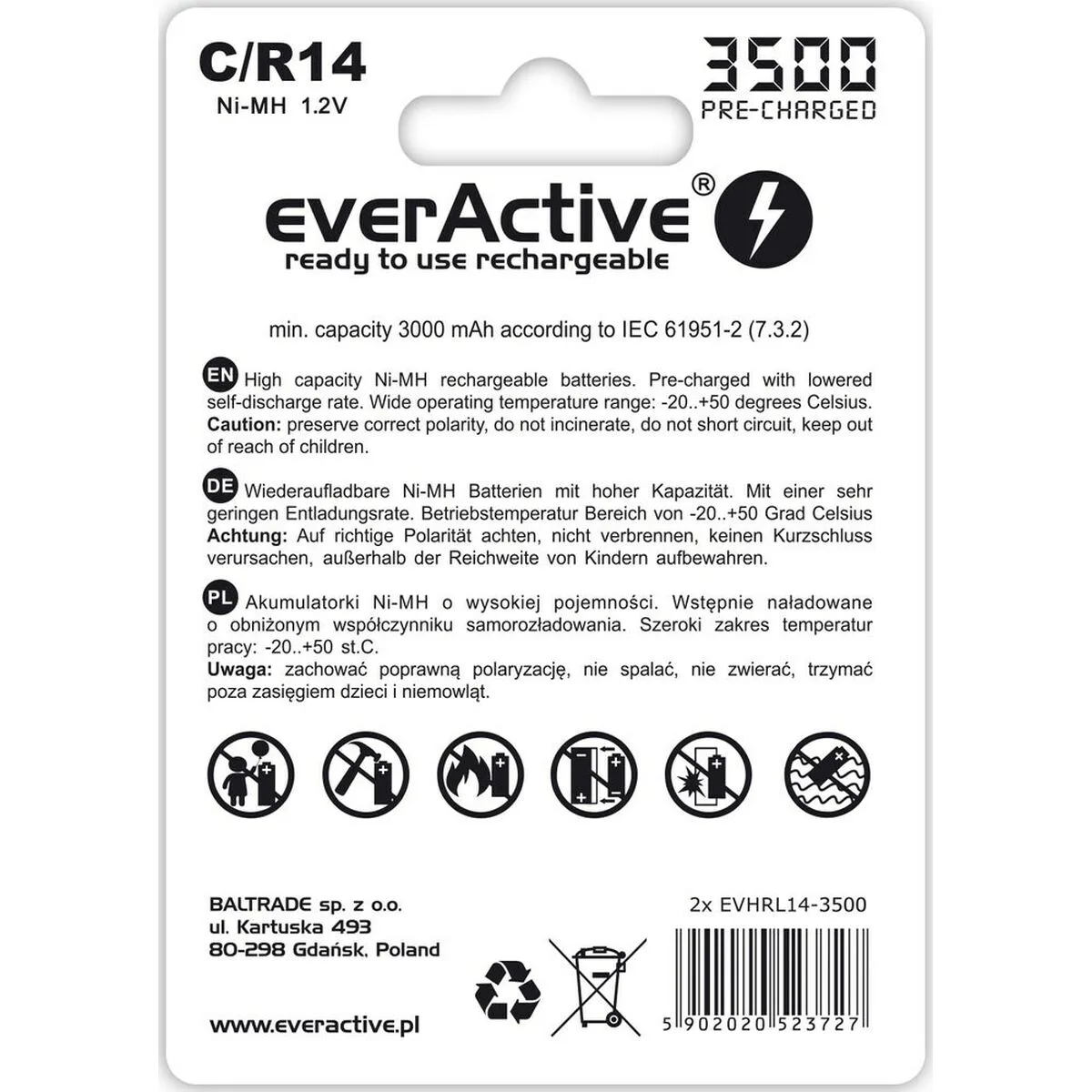 Batteries everactive r14 c 1 2 v s910611017. Bienvenue sur Diaytar, l'endroit où les produits ne sont pas juste achetés, mais sont adoptés pour la vie.