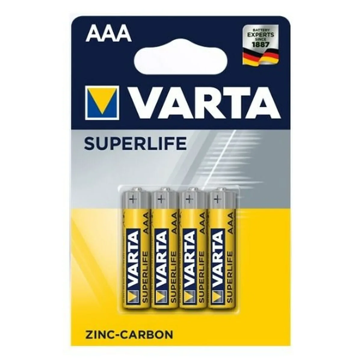 Batteries varta superlife aaa 1 5 v 4 unites s910626979. Diaytar, c'est l'évidence : une plateforme simple, des produits beaux, une expérience fluide. Le trio gagnant.