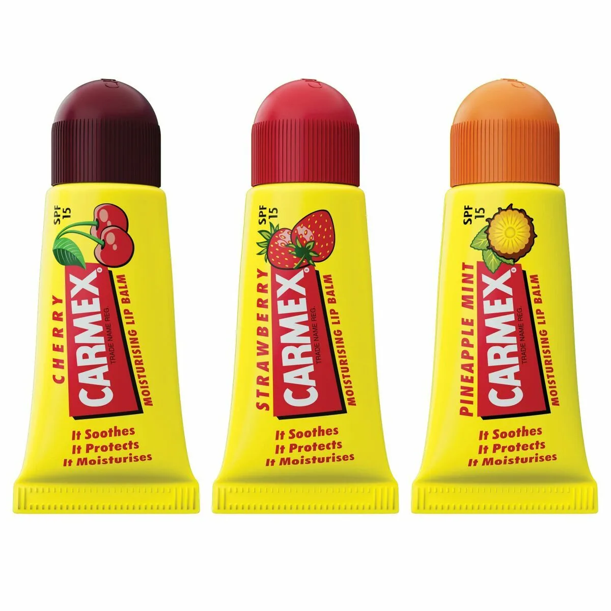 Baume a levres hydratant carmex triplo transparent spf 15 fraise ananas cerise 3 pieces 3 unites m012587455. Notre équipe chez Diaytar est une brigade de passionnés, toujours en chasse pour dénicher la perle rare qui vous fera vibrer.