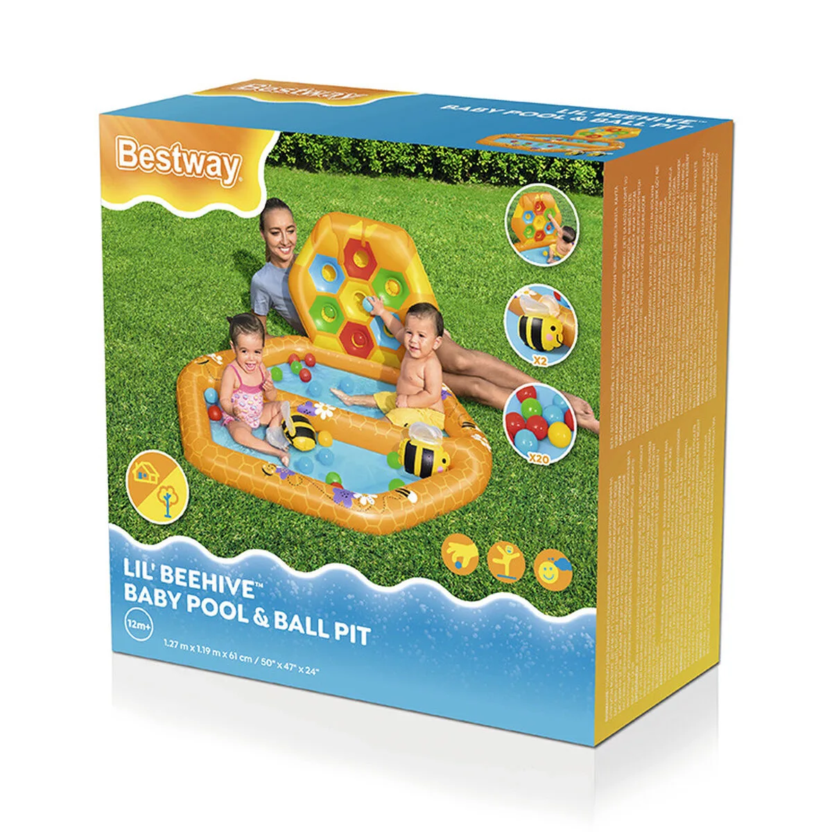 Bestway bees piscine gonflable enfant avec balles 127x119x61 cm 12 mois jardin 52639 d140039547. Diaytar, c'est votre conseiller shopping personnel, toujours à l'affût des pépites qui correspondent à votre style de vie.