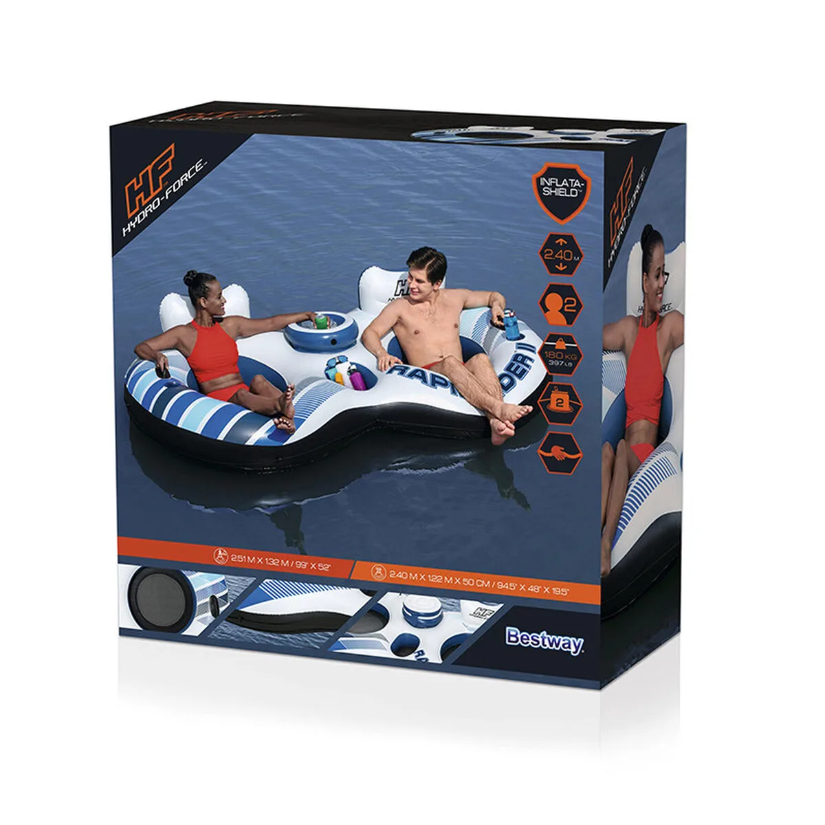 Bestway double gonflable roue avec poignees rapid rider 251x132 cm plage et piscine 43113 d140027020. Pour un shopping sans limites : Diaytar déniche pour vous le meilleur des produits généraux, électroniques et de style de vie