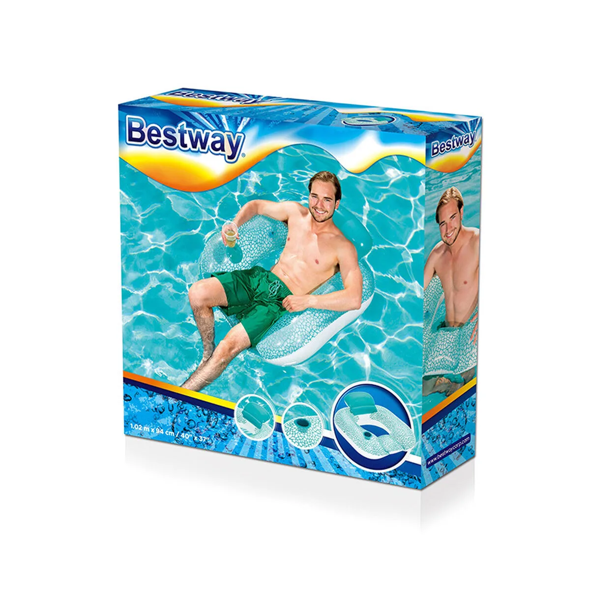 Bestway fauteuil gonflable avec oreiller 102x94 cm plage et piscine 43097 d140026665. Votre garde-robe mérite le style Diaytar - Découvrez nos nouveautés !