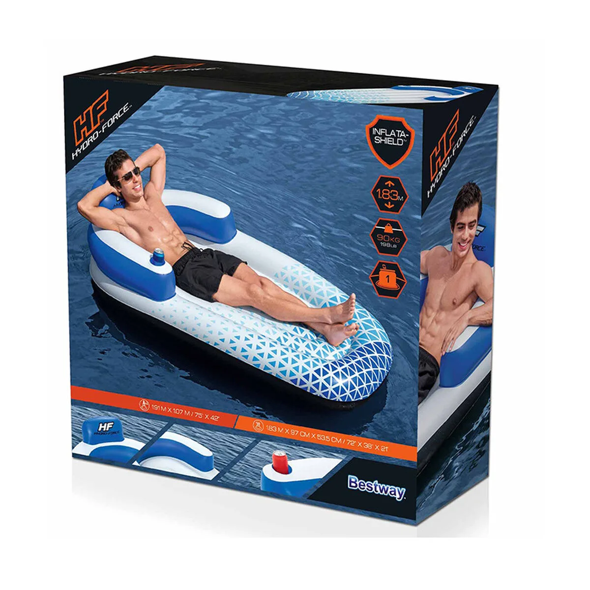 Bestway fauteuil gonflable chaise longue hydro force 191x107 cm plage et piscine 43533 d140028520. Transformez votre intérieur avec les produits déco Diaytar !