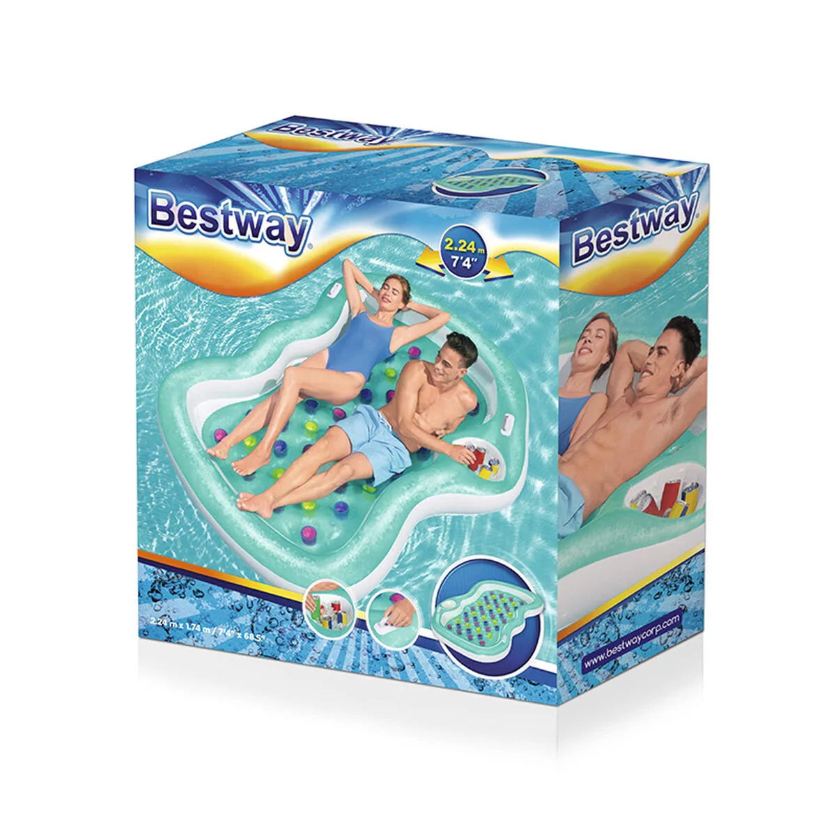 Bestway matelas gonflable double verres avec frigo 224x174 cm plage et piscine 43045 d140026422. Bienvenue dans le cercle très sélect des acheteurs inspirés. Diaytar révèle les produits qui définiront demain.