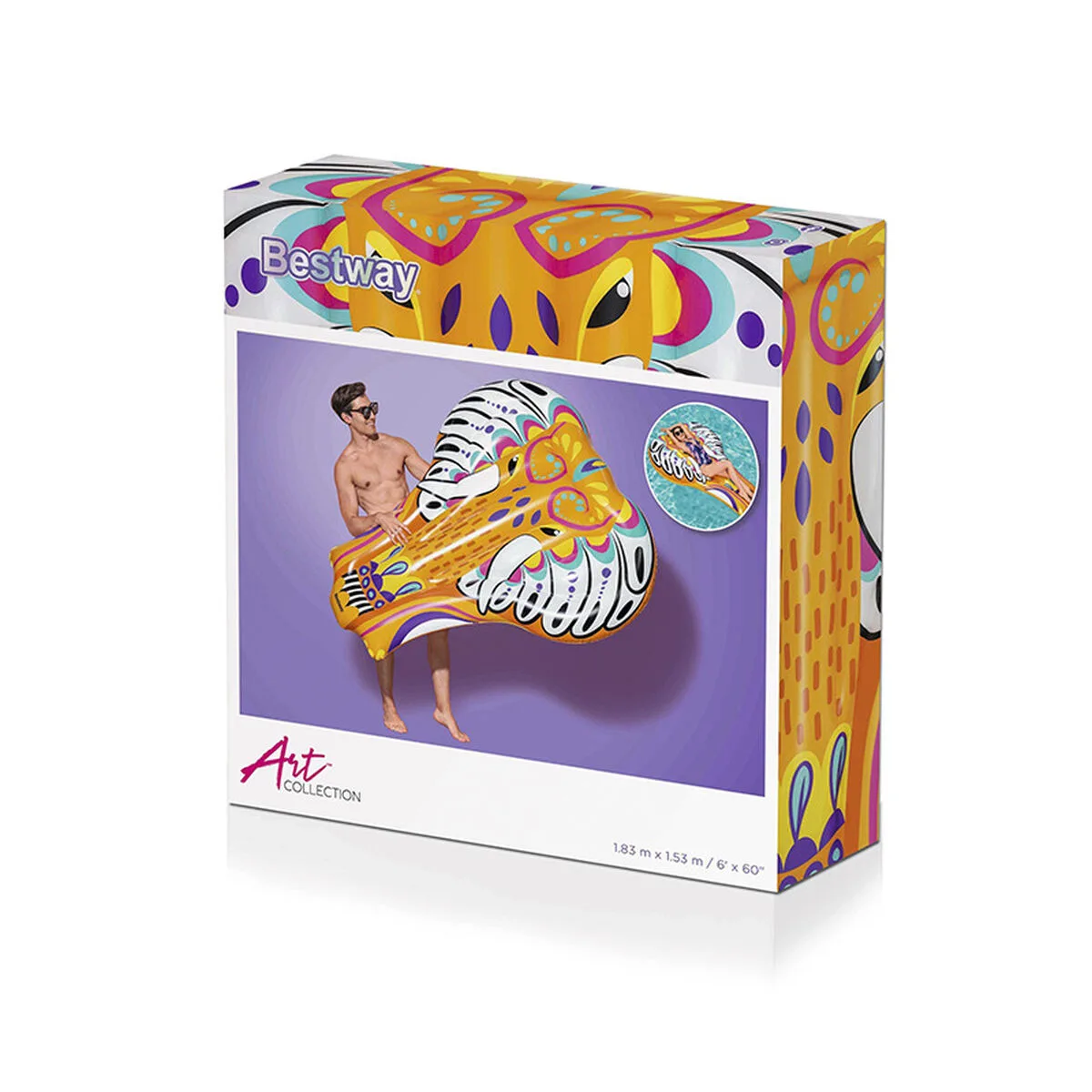 Bestway matelas gonflable elephant azteque 183x153 cm plage et piscine 43391 d140028391. Votre vie, simplifiée et stylisée par Diaytar et sa collection de produits essentiels et innovants