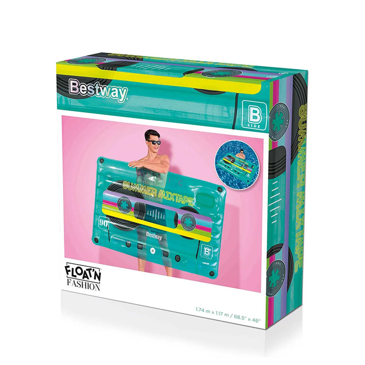 Bestway matelas gonflable retro cassette 174x117 cm plage et piscine 43649 s7100092024. L'aventure Diaytar est une quête permanente de sens et d'esthétisme à travers des produits soigneusement pensés.