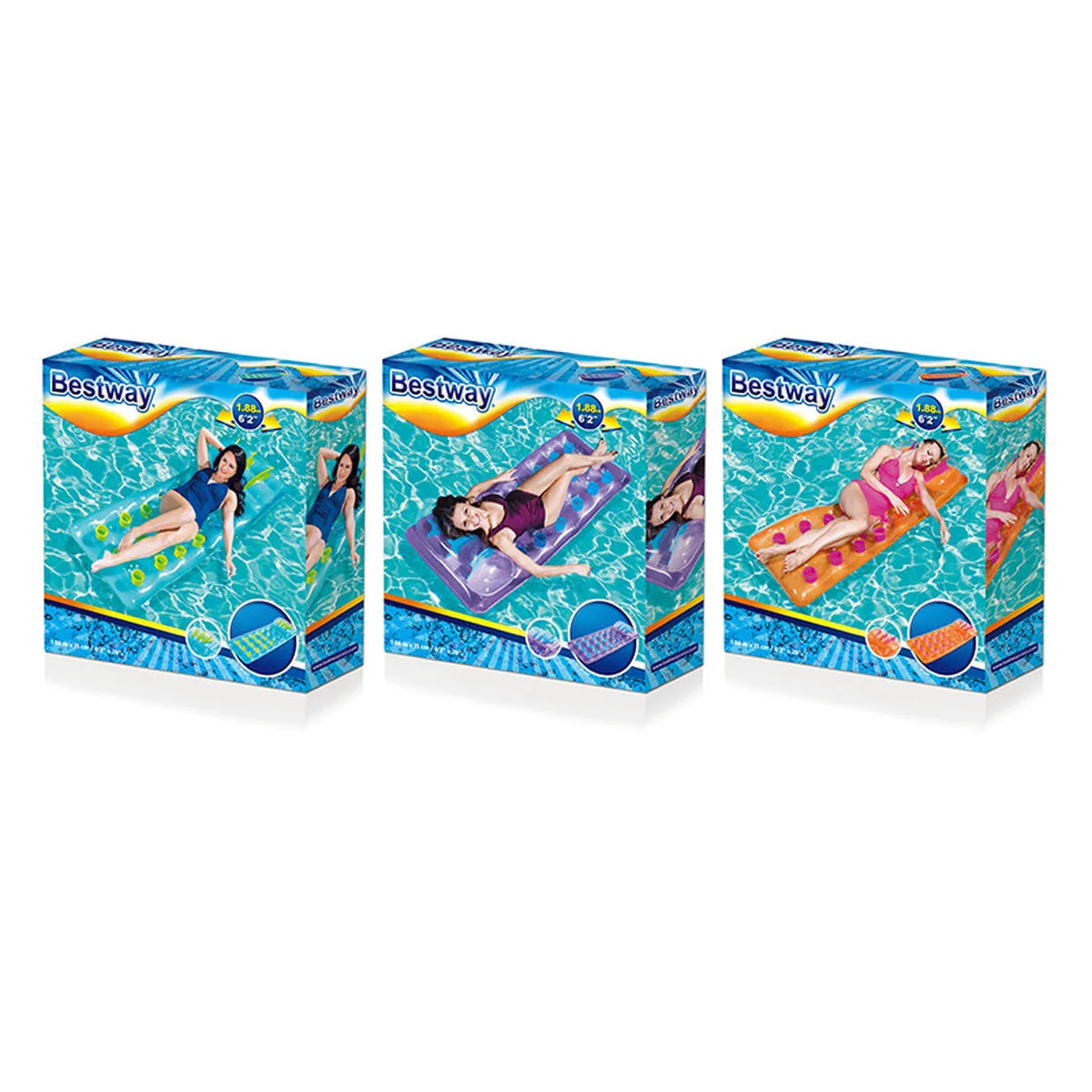 Bestway matelas gonflable verres avec oreiller couleur assortie 188x71 cm plage et piscine 43015 d140025942. Diaytar, c'est l'histoire d'une passion pour les bons produits, quels qu'ils soient, et du désir de les partager avec vous