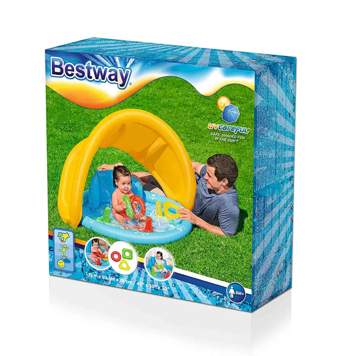 Bestway piscine gonflable enfant apprentissage avec toit demontable 115x89x76 cm 6 mois jardin 52568 d140038760. C'est officiel : Diaytar devient votre nouvelle addiction shopping. Des produits si bons, vous ne voudrez plus vous arrêter.