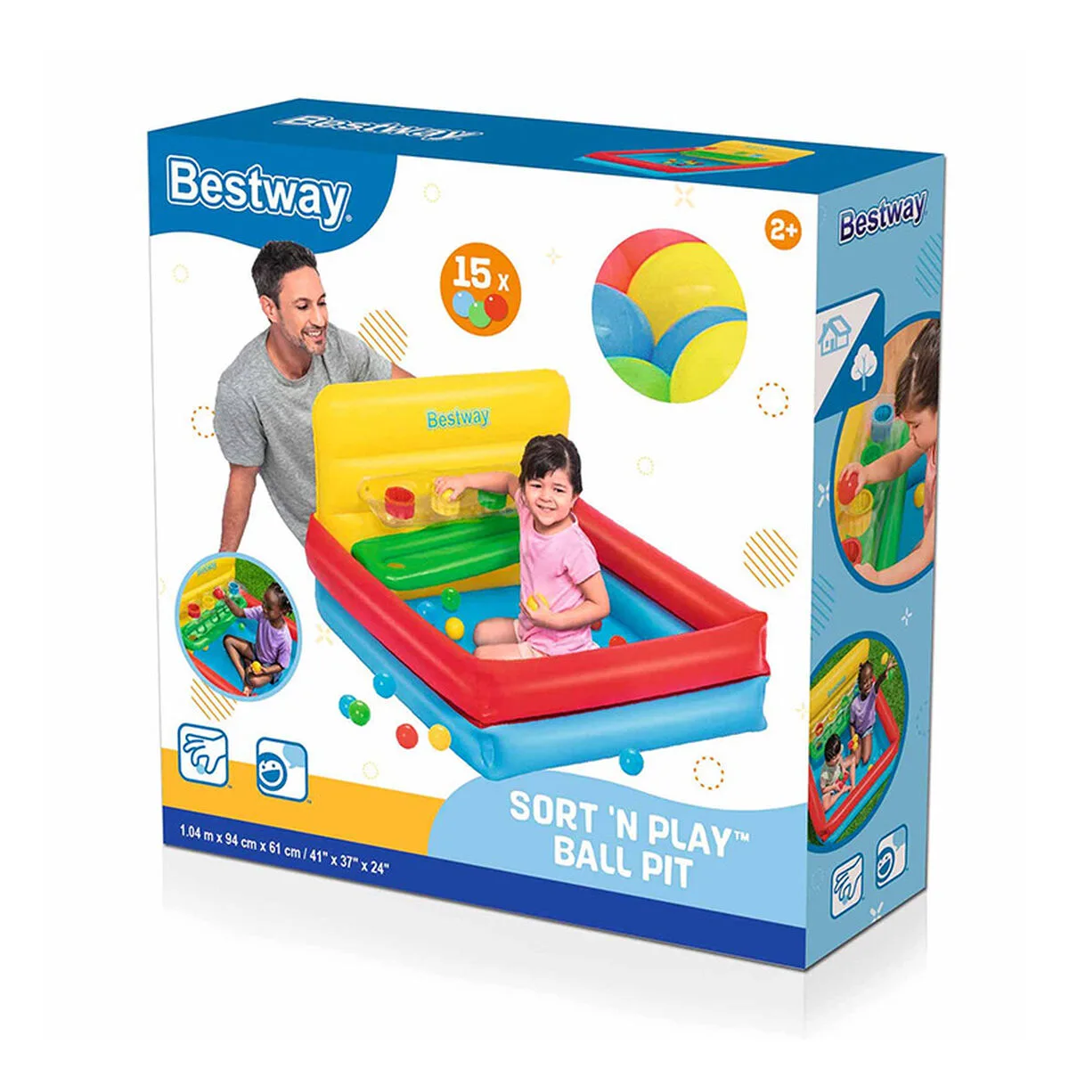 Bestway piscine gonflable enfant avec balles 104x94x61 cm 2 ans jardin 52546 d140038014. Avec Diaytar, faites le plein d'idées et de produits ingénieux pour toutes les pièces de votre maison et tous les aspects de votre vie