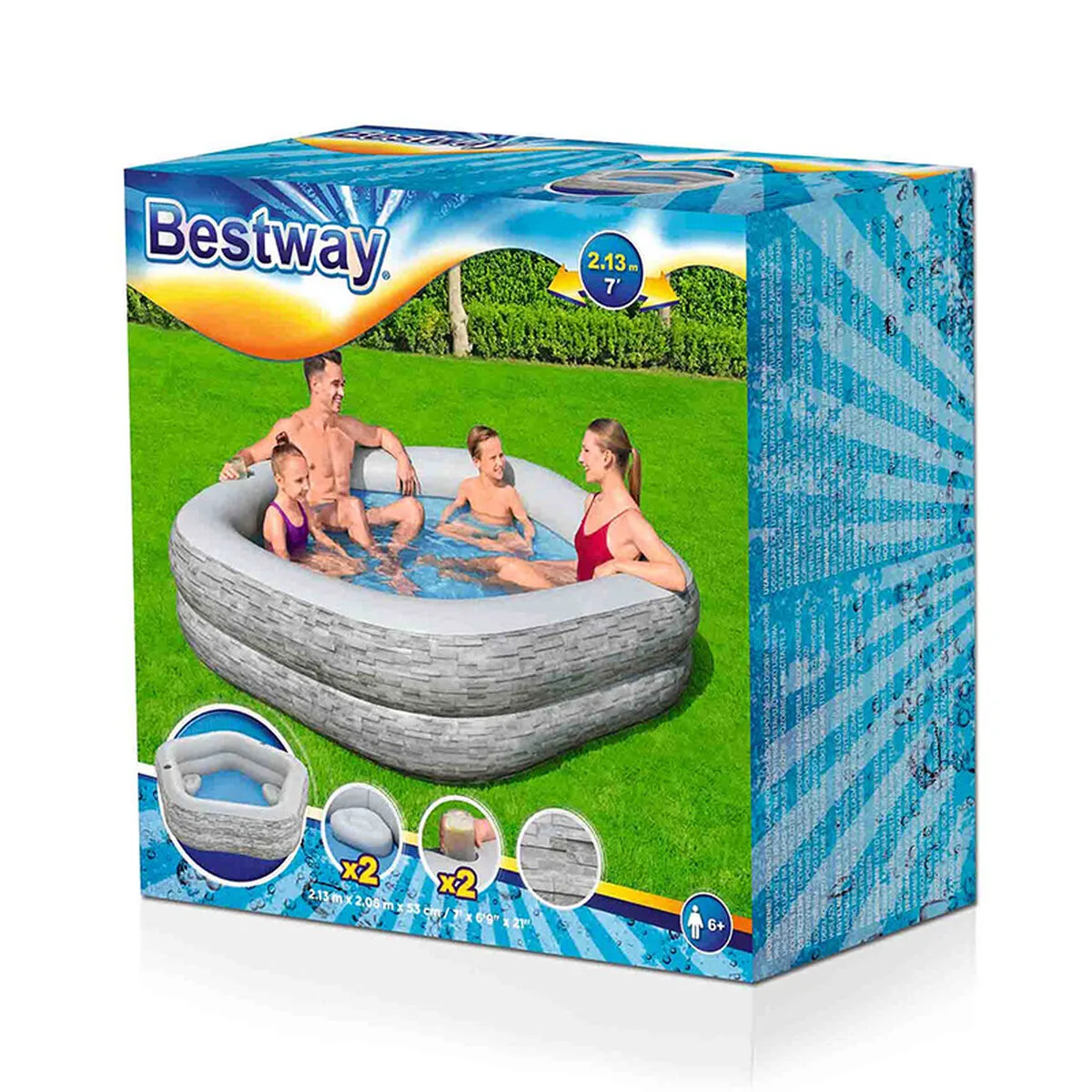 Bestway piscine gonflable familiale 213x206x53 cm 6 ans jardin 54423 d140042880. L'aventure Diaytar commence ici : parcourez un catalogue généraliste unique où la surprise et la qualité sont au rendez-vous
