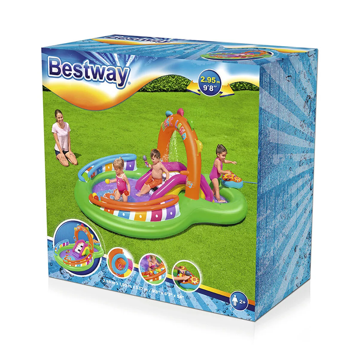 Bestway piscine gonflable parc de jeux musical 295x190x137 cm 2 ans jardin 53117 d140040743. Nos stylistes Diaytar dénichent pour vous les pépites de la saison.