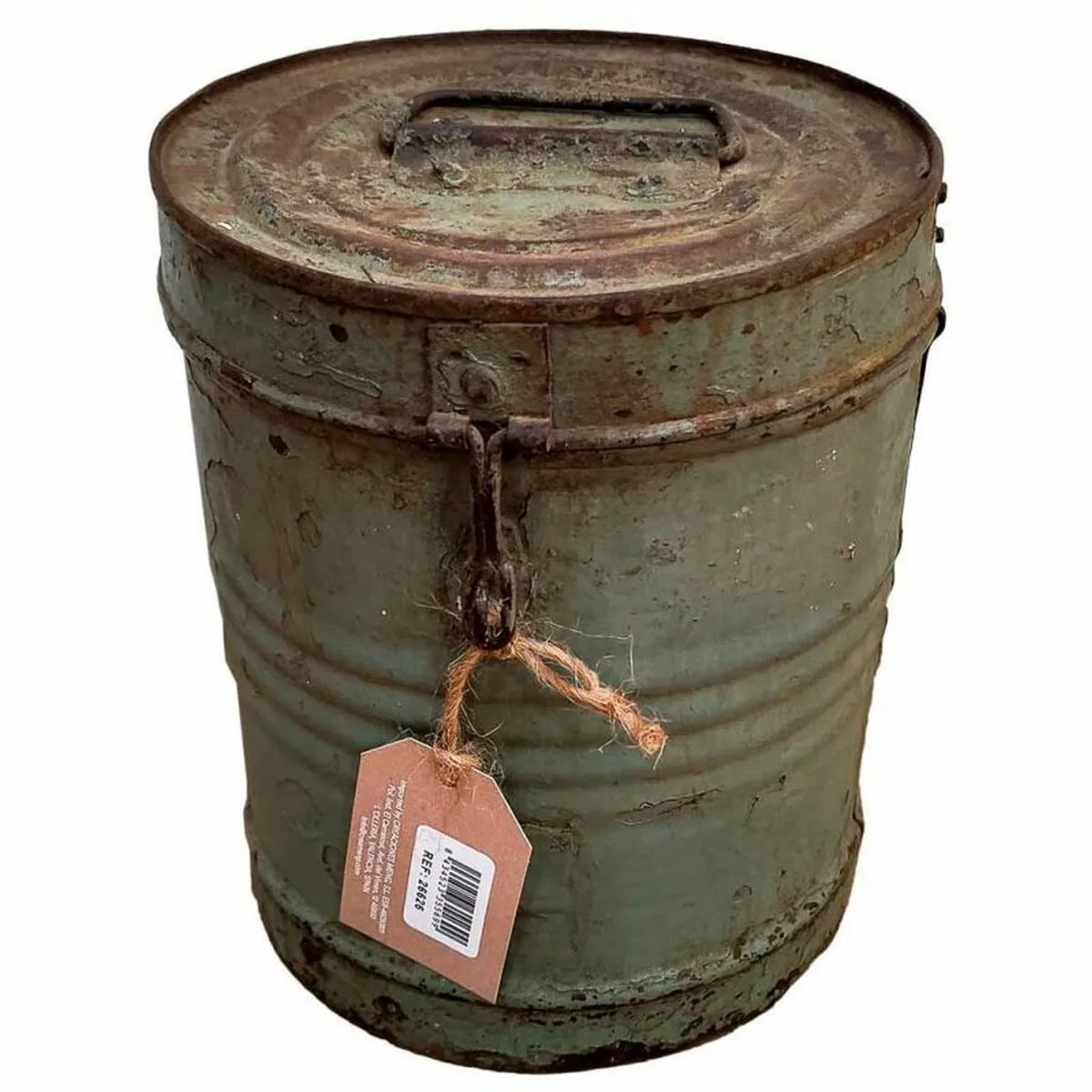 Bidon decoratif alexandra house living gris fer style artisanal 19 x 23 x 19 cm d163252551. Diaytar s'adapte à vos besoins avec une gamme complète et variée.