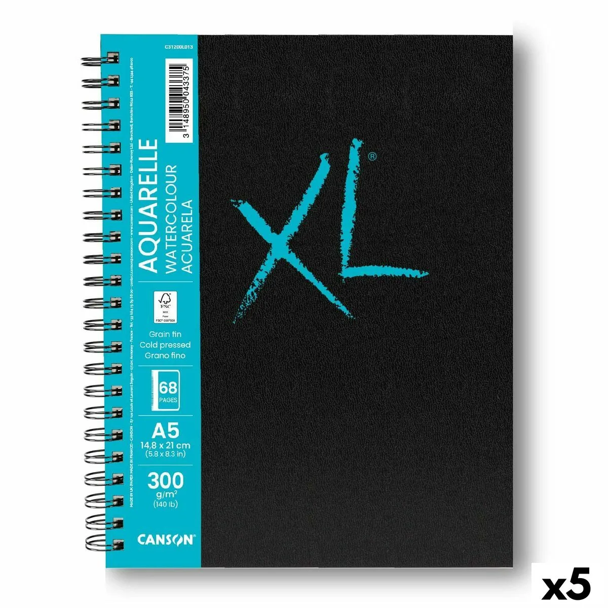 Bloc a dessin canson xl aquarelle 34 volets blanc a5 5 unites 300 g m2 148 x 210 mm s842349822. Pour un shopping sans limites : Diaytar déniche pour vous le meilleur des produits généraux, électroniques et de style de vie