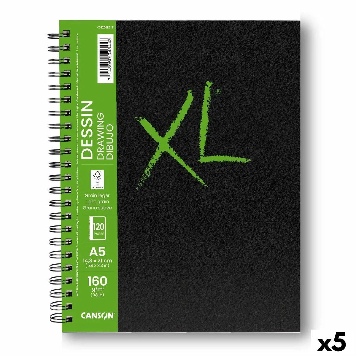 Bloc a dessin canson xl drawing blanc a5 5 unites 60 volets 160 g m2 148 x 210 mm s842349961. Diaytar, c'est votre passeport pour un tour du monde des produits les plus inspirants, sans quitter votre canapé.