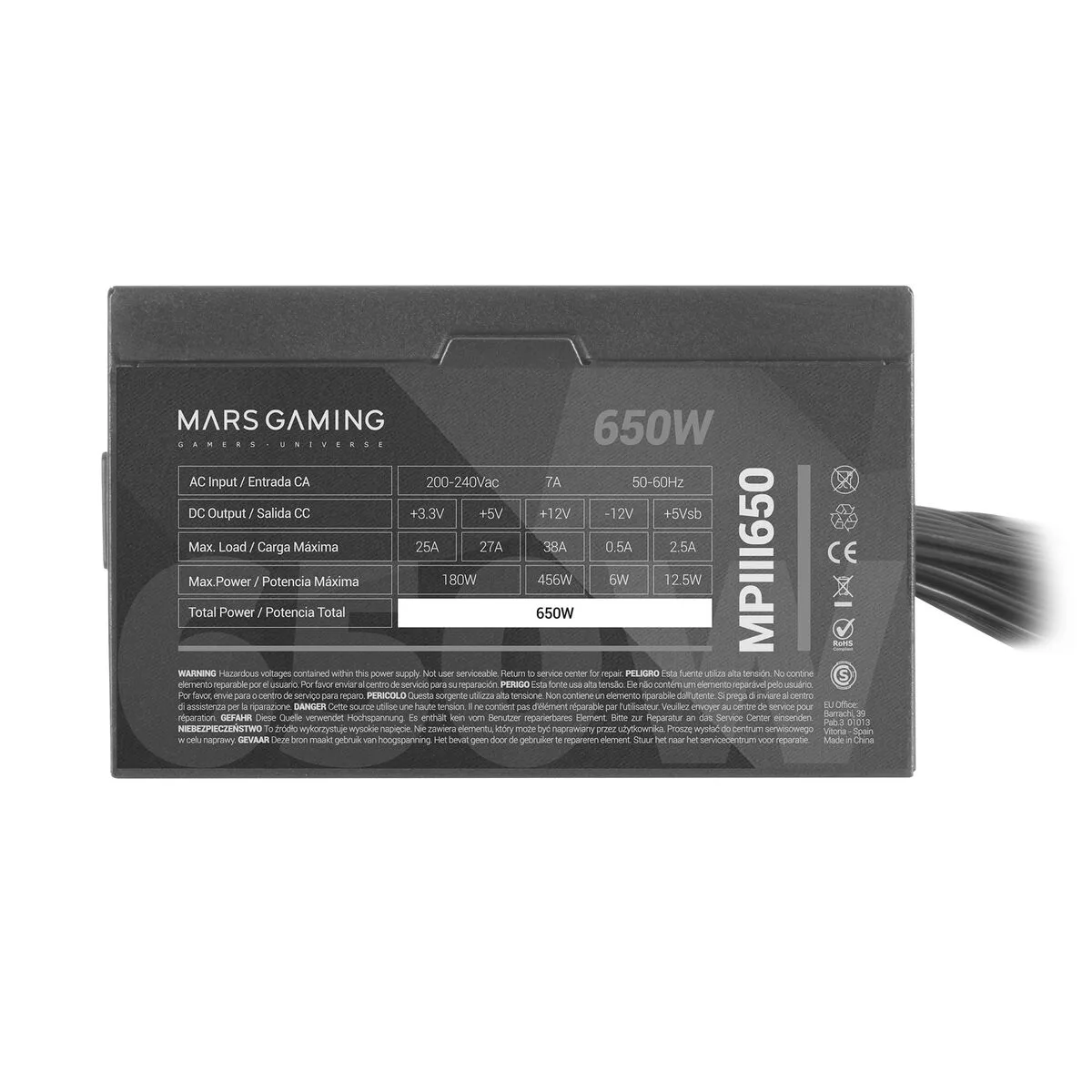 Bloc d alimentation mars gaming mpiii650 atx 650 w ce rohs s990715377. Nous traitons chaque produit Diaytar avec le même respect que si nous devions l'offrir à un proche. La qualité est non-négociable.