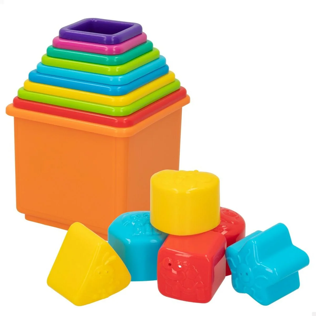 Blocs empilables playgo 16 pieces 4 unites 10 5 x 9 x 10 5 cm s890003285. Plongez dans l'univers Diaytar, votre référence pour des produits du quotidien, high-tech et déco, tous porteurs de tendances