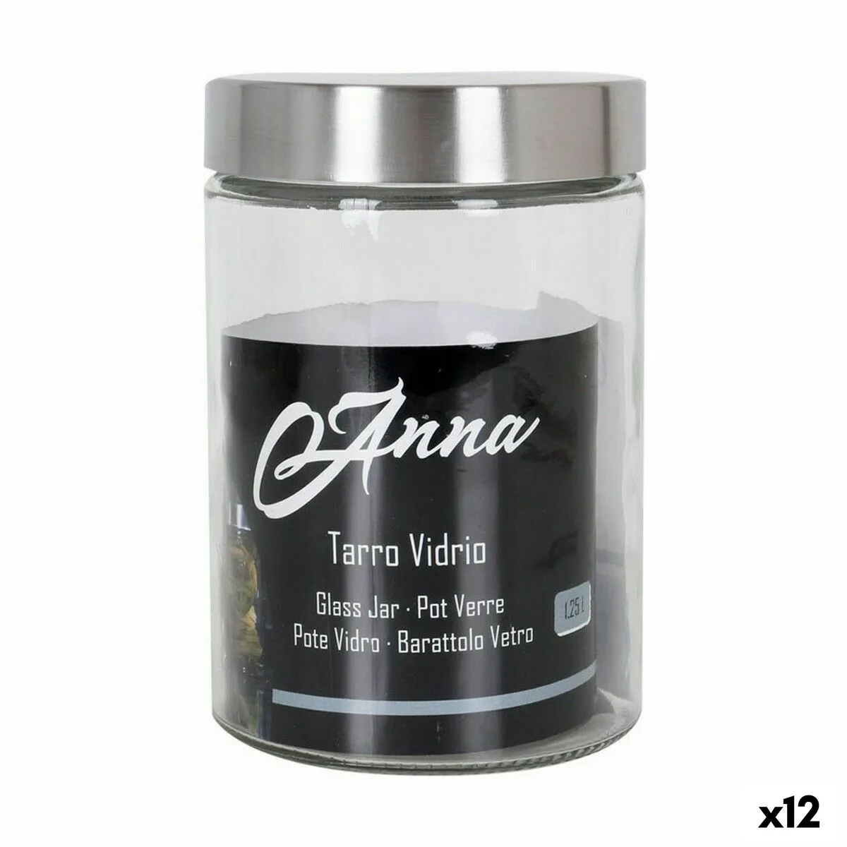 Bocal anna 1 25 l verre acier 12 unites s223317380. Pour les esprits curieux et exigeants, Diaytar est la source intarissable de produits rares et ingénieux.