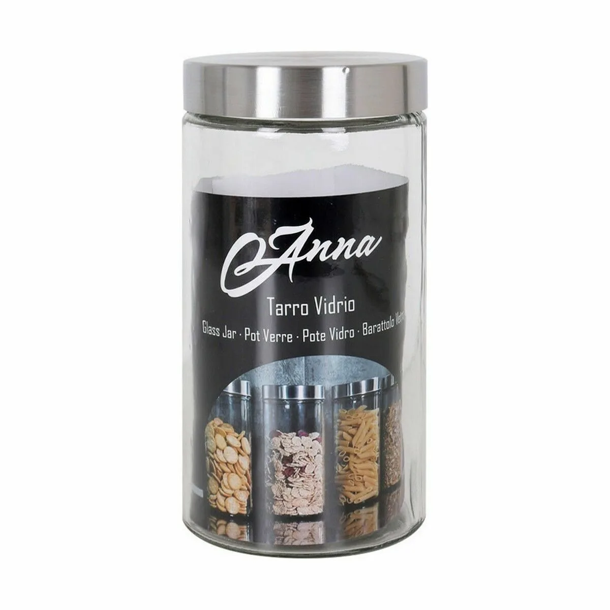 Bocal anna 1 7 l verre acier 11 x 11 x 22 cm 12 unites s222978290. Diaytar, une boutique en ligne qui défie les catégories traditionnelles en mêlant produits high-tech, maison et lifestyle avec brio