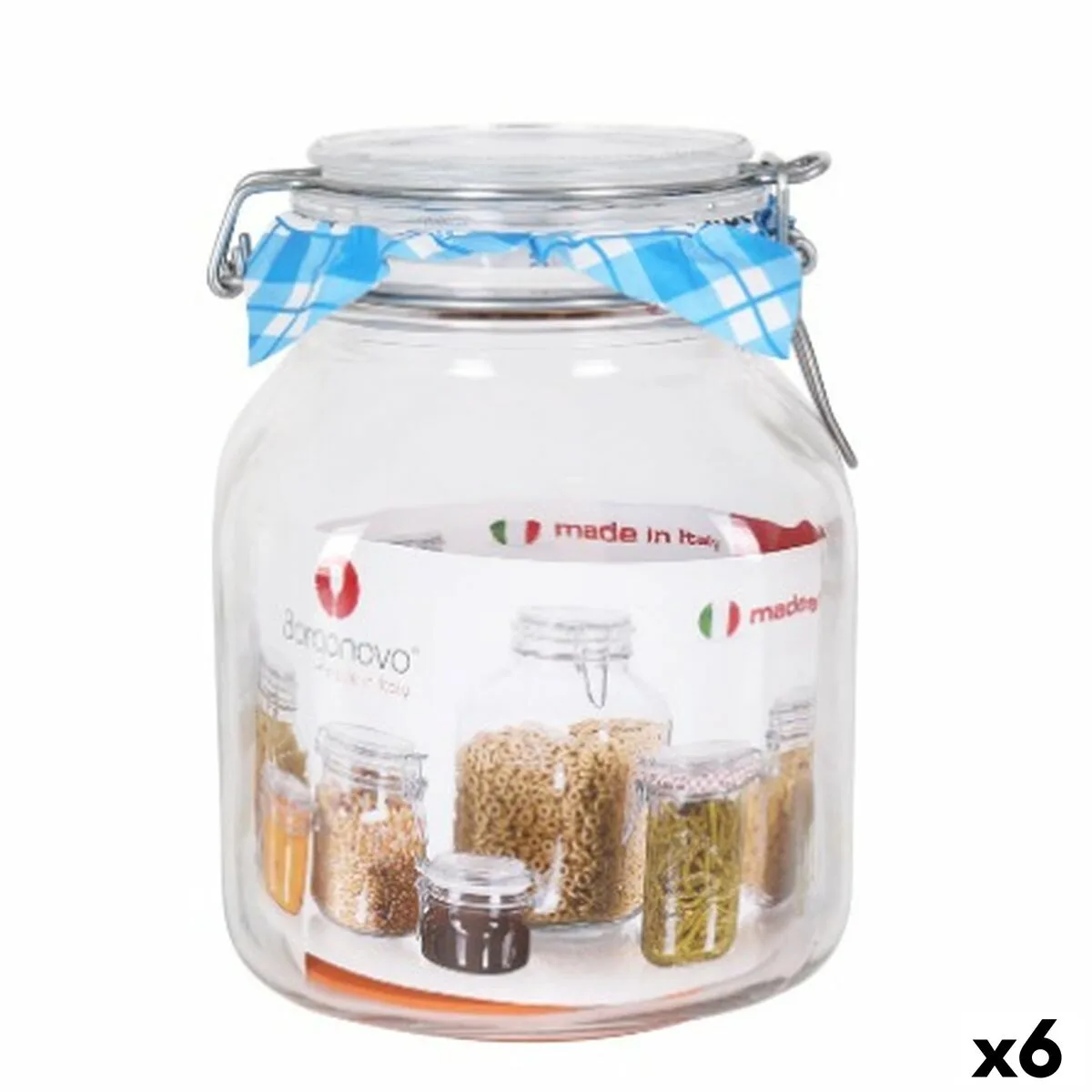 Bocal borgonovo hermetique transparent verre 2l 13 x 13 x 17 5 cm 6 unites s222741225. Osez l'expérience Diaytar et découvrez comment des produits bien choisis peuvent éléver votre qualité de vie.