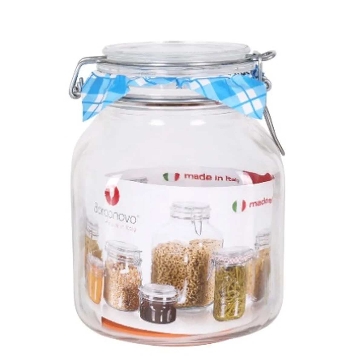 Bocal borgonovo hermetique transparent verre 2l 13 x 13 x 17 5 cm 6 unites s222741243. Votre foyer mérite le style et le confort des produits Diaytar Home.