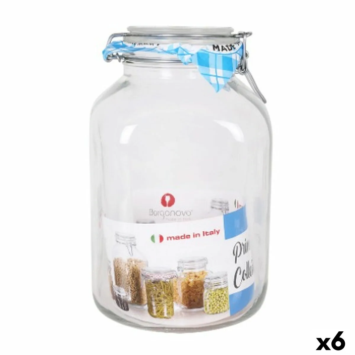 Bocal borgonovo hermetique transparent verre 4 25 l 14 5 x 14 5 x 26 cm 6 unites s222741466. Osez l'expérience Diaytar et découvrez comment des produits bien choisis peuvent éléver votre qualité de vie.