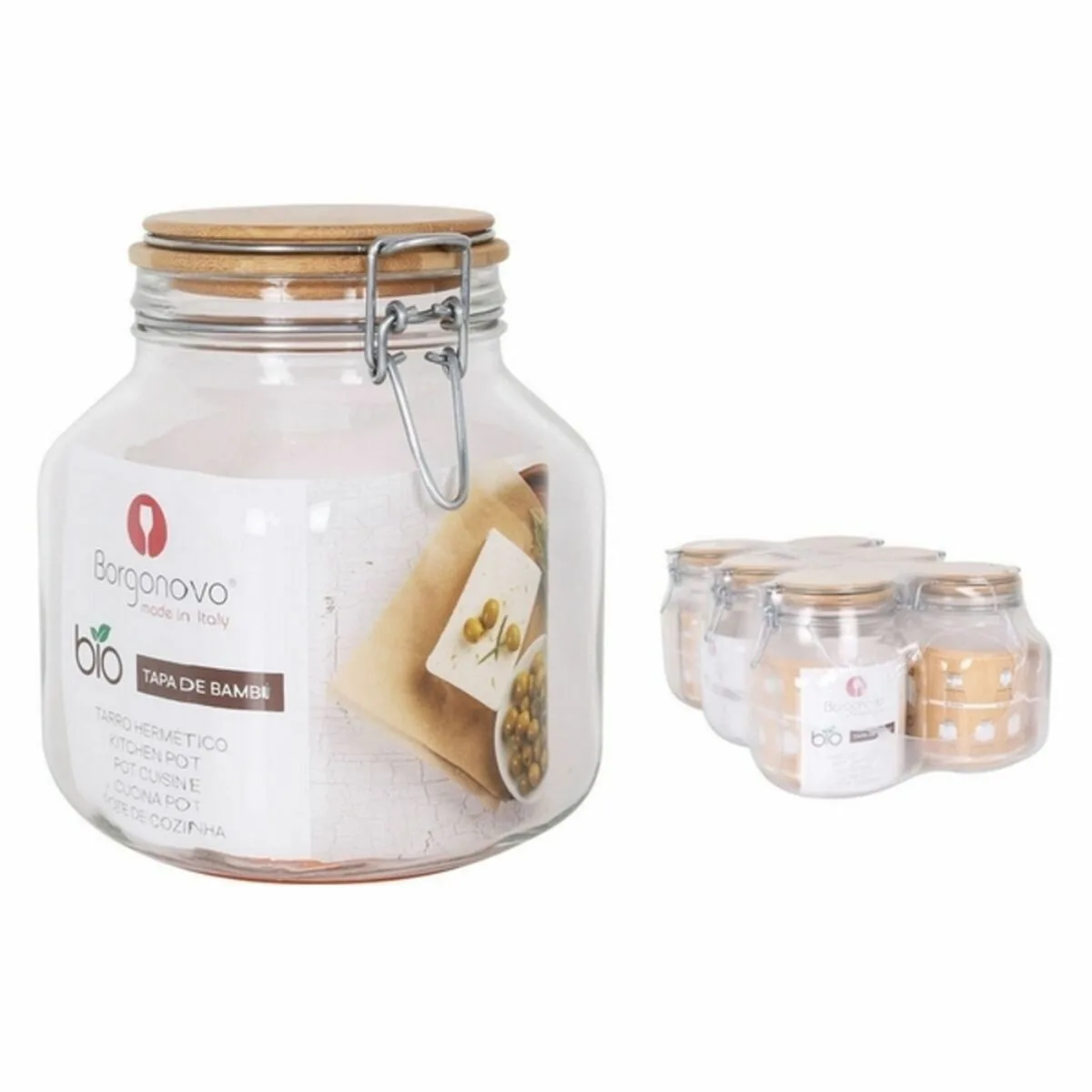 Bocal borgonovo primizie bambou 1 7 l 12 x 12 x 17 cm 6 unites s222741832. Diaytar, c'est l'histoire d'une passion pour les bons produits, quels qu'ils soient, et du désir de les partager avec vous