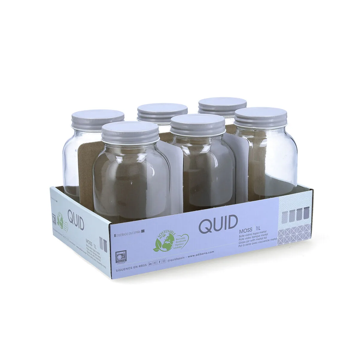 Bocal quid moss gris verre 1 l pack 6x s270529343. Diaytar, c'est le grand ménage de printemps dans vos habitudes shopping : on garde l'essentiel, on jette le superflu.