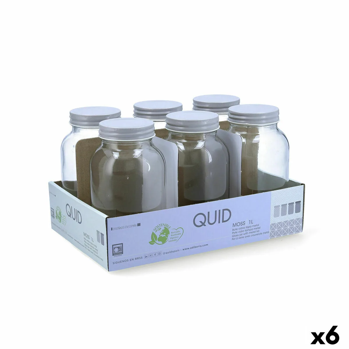 Bocal quid moss gris verre 1 l pack 6x s270529378. Pour un shopping sans contrainte et plein de bonnes surprises, Diaytar est la destination ultime des produits généralistes
