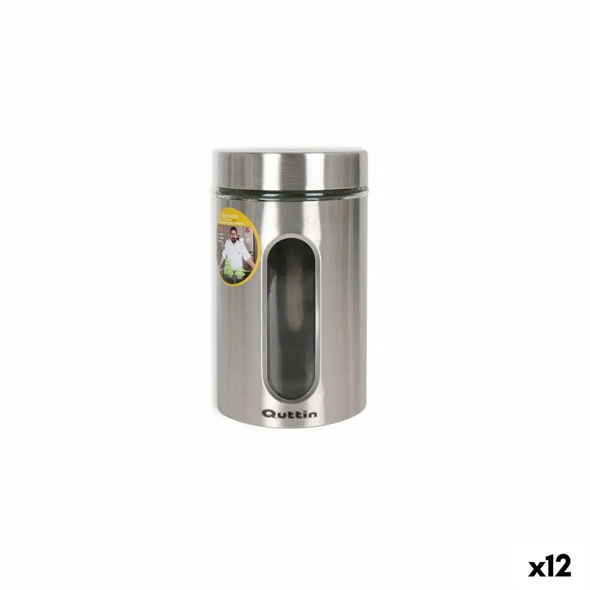 Bocal quttin transparent argente verre acier 1 l 10 x 10 x 17 5 cm 12 unites s223047997. Diaytar a sélectionné pour vous une palette de produits allant de l'électronique grand public aux must-have de la maison
