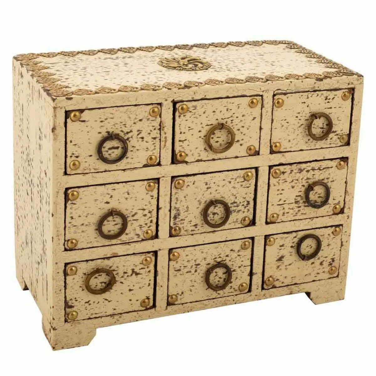 Boite a bijoux alexandra house living creme bois de manguier 10 x 16 x 20 cm 9 tiroirs d163012722. Du salon à la chambre, Diaytar habille votre intérieur avec élégance.